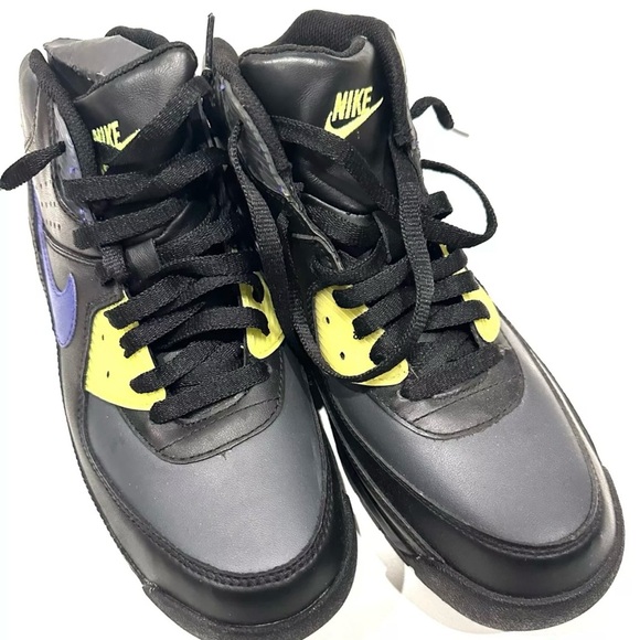Nike Other - 2008 NIKE‎ AIR MAX 90 BOOT BLACK/CONCORD-ANTHRACITE-VOLT size 8
